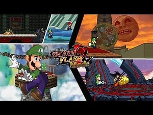 SSF2 Mods: Showcase Luigi Resprites v1 by (DonVagabund 000)