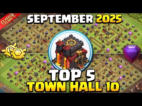 TOP 5! NEW BEST Town Hall 10 (TH10) War Base + Copy Link 2025 | TH10 Base Layout | Clash of Clans