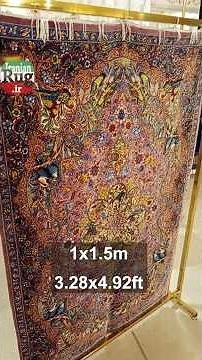 Persian Handmade Qom Rug 1x1.5m 3.28x4.92ft 2116