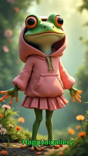“Cute Frog Dancing in Nature 🌿🐸”#CuteFrog #FrogDance #FrogVideo #FrogShorts #NatureShorts #cute #ai
