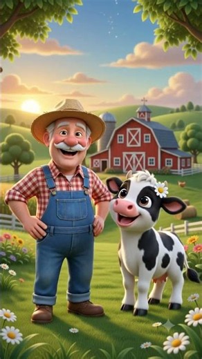 Old MacDonald Had a Farm 🐄 E-I-E-I-O | Fun Farm Animals Song for Kids | Nursery Rhymes