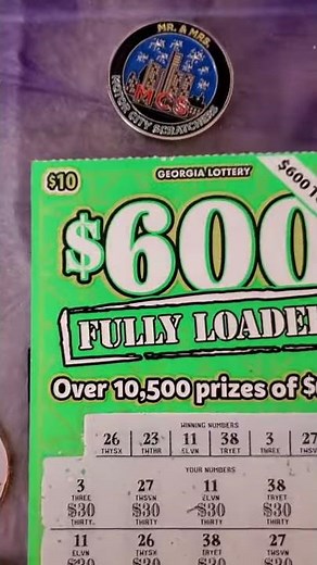 $600 FULLY LOADED SCRATCH OFF TICKETS BIG WIN 🍑 GEORGIA LOTTERY | BIGGEST WIN TO DATE! #SHORTS