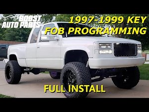 2015+ Style Chrome Key Fob Programming Guide for (1997-1999) GM Trucks - Boost Auto Parts