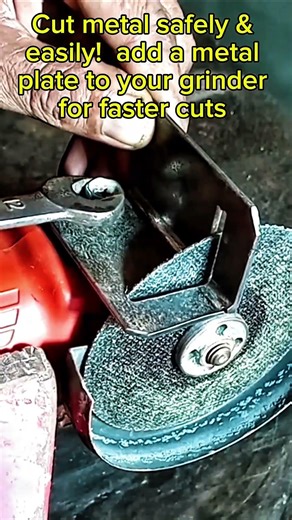 Cut metal like butter! genius grinder mod #grinderhack #metalworking #diy