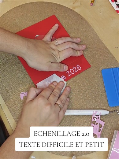 Voici la technique de l'échenillage 2.0 lorsque vous avez des textes très fins ou difficile à écheniller #cricutmade #tuto #tutorials #cricut #loisircreatif