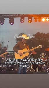 Friday night in Paintsville, KY was one to remember. 🤠✨ At Alley Fest, John Foster stepped on stage and gave the crowd more than just a performance—he gave them a piece of his heart. Singing his original song ‘Just As She Was Leaving,’ John proved that country music is alive in the stories we tell and the emotions we share. The applause, the cheers, the energy—this was Paintsville showing love to one of their own. 💙🌟🎶🙌🏻👏🏻 | Music Charts