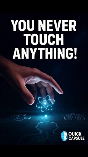 Why You Never Actually Touch Anything 🔬#MindBlowingScience #Physics #Touch #Electrons