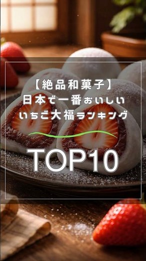 【絶品和菓子】日本で一番おいしいいちご大福ランキングTOP10