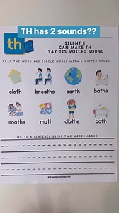 One of the MANY jobs of silent E is to make TH say its voiced sound! Want this practice sheet? It’s FREE!!! Link is in the comments:) #teachersoftiktok #spelling #firstgradeteacher #learnenglish #scienceofreading #earlychildhoodeducation | Droppin' Knowledge with Heidi