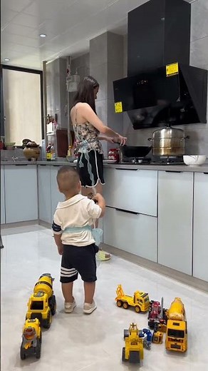 This baby is so mischievous!