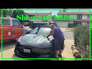 Airbrushing, Colorsanding & Polishing a Tesla Hood | Custom Show Car Graphics Finish Part 3