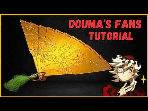We tried to make Douma's Fan 🪭 | Demon Slayer Cosplay | Cosplay Tutorial