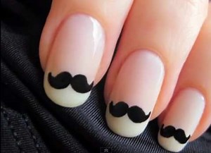 Moustachioed Manicures