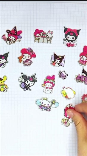 Cute Sticker Collection 💖✨ Kawaii Characters & Aesthetic Stickers #youtubeshorts #stickers