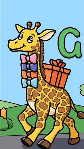 Color & Learn Letter G with Giraffe Pal 🦒| Preschool ABC Coloring Fun