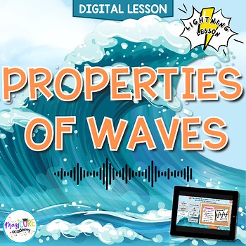 Properties of Waves Digital Science Activity 4th Grade NGSS 4-PS4-1 Amplitude