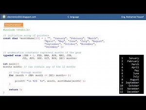 15- C programming - Enumeration - محمد يوسف