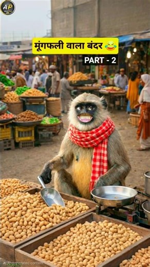 मूंगफली वाला बंदर 🤣 || PART-2 #funny #thetharpuns #aalupyajjoke #comedy #Aalupyaj39