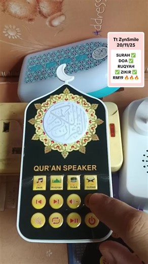 ZK999 Zikir plug in 24 hour rugyah plug quran radio surah plug in Audio Speaker with LED Light Color Latest Version