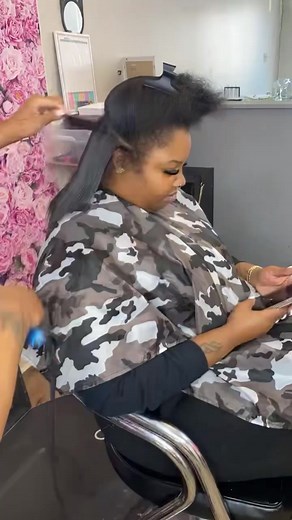 4.9K views · 143 reactions | Big Pressure  #ponytail #naturalhair #slickponytail #blackhair #pretty #tutorial | Glamorous By Giovanni | Facebook