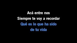 Karaoke Acá entre nos - Vicente Fernández - CDG, MP4, KFN - Karaoke Version