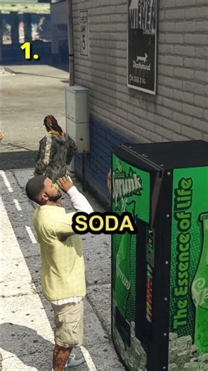 What happens if you empty the soda machine in GTA5?