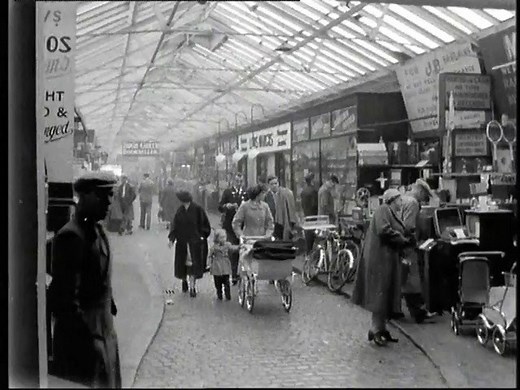 #OnThisDay 1959: "The young ones, the auld hands and the mugs - they're all here." BBC Northern Ireland's roving reporter, Sam McAughtry, spent a day in Smithfield Market, where you could buy and sell anything. Great footage. | BBC Archive