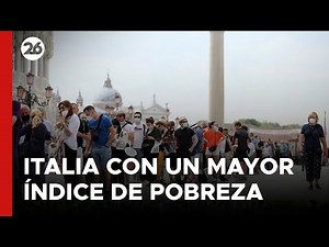 Italia enfrenta su mayor índice de pobreza en casi 10 años