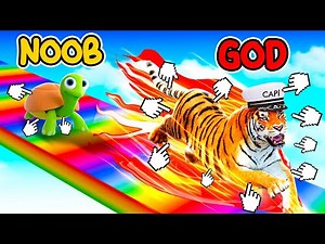 Becoming FASTEST in ANIMAL RACE CLICKER