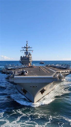 When the Aircraft Carrier reaches full speed #shorts