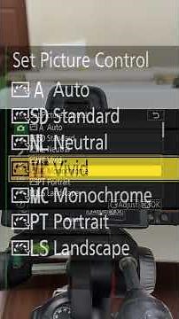 Know how to operate with picture control in you Z series camera