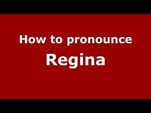 How to pronounce Regina (Brazilian Portuguese/Brazil) - PronounceNames.com