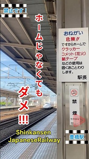 👉 “お見送り文化”の名残が残る豊橋駅🚅#JR西日本#JR東海