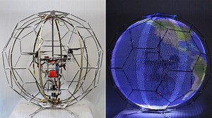 NTT Docomo Develops Flying Spherical Drone Display