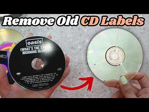 How To Remove CD Labels For Upcycled Art 💿 EASY!