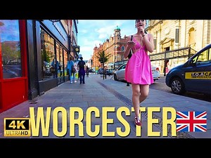 Worcester - City Tour 2024| Walking The Streets of Worcester | Central Worcester Walk [4K HDR]