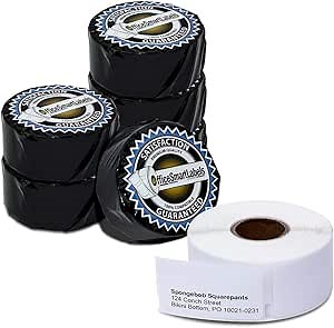 OfficeSmartLabels 3/4 x 2 inch Multipurpose/Return Blank Address Labels, Compatible with 30330 (6 Rolls / 500 Labels Per Roll)