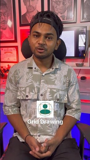 Best grid app for drawing 🧑‍🎨❤️ #gridapp #gridmethod #shorts #drawingtutorial #trending