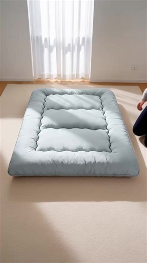 Experience comfort and smart design with this memory foam futon mattress! ☁️ Whether you need extra sleeping space or a cozy floor cushion, its foldable design and included storage bag make it super practical. Enjoy ultimate flexibility and save space effortlessly. Tap to shop! #futonmattress #memoryfoam #spacesaving #greenish #AIGC #Moras