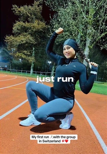 My first run with the group in Switzerland #CapCut #running #run #runway #runningsuisse #switzerland #run #loverun #tiktok #runningshoes #runclubtiktok #suisse