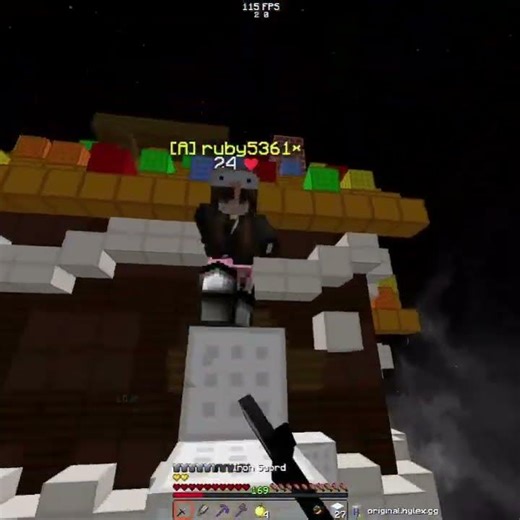 Ruby ataca novamente #minecraft #bedwars #hypixel #jogueminecraft #jogandomine #memes #funnymoments