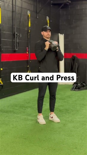 KB Curl & Press: Build Arm Strength, Shoulder Control & Seamless Pressing Flow! 💥 #TrAkAthletics