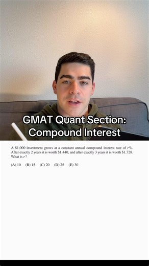 How to solve compound interest problems for the GMAT exam Quant section