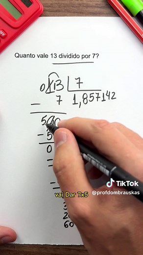 Aprenda a Dividir: 13 Dividido por 7 e Outros Exemplos
