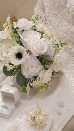 A8995Artificial Eucalyptus Leaves White Bridesmaid Bouquet Wedding Ceremony Supplies#wedding #rose