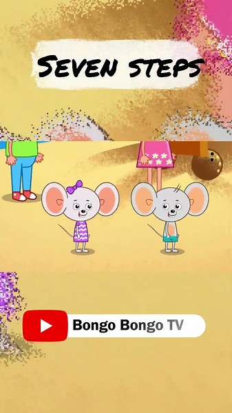 Seven steps #short | Nursery rhymes and kids songs