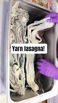 Dyeing a "Yarn Lasagna" with a few changes for dramatic results