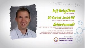 Congratulations to Channel 7 Teacher of the Week, Jeff Bergstrom, 9th Grade Social Studies Teacher at DCE Junior High!!! | DC Everest Junior High
