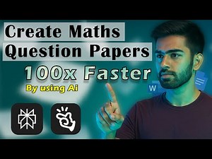 Create Maths Question Papers 100x Faster with AI | Perplexity & manus.im
