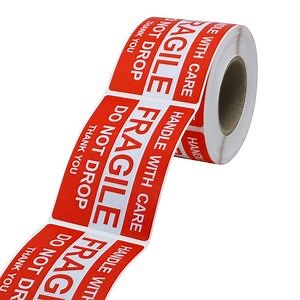 [Hot Item] Warning Sticker for Shipping Fragile Labels Self Adhesive Printed Label Rolls